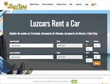 Tablet Screenshot of luzcars.com